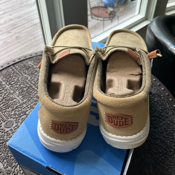 HEY DUDE WALLY CORDUROY SLIP ON SHOES IN TAN 13 US 46 EU main image 2